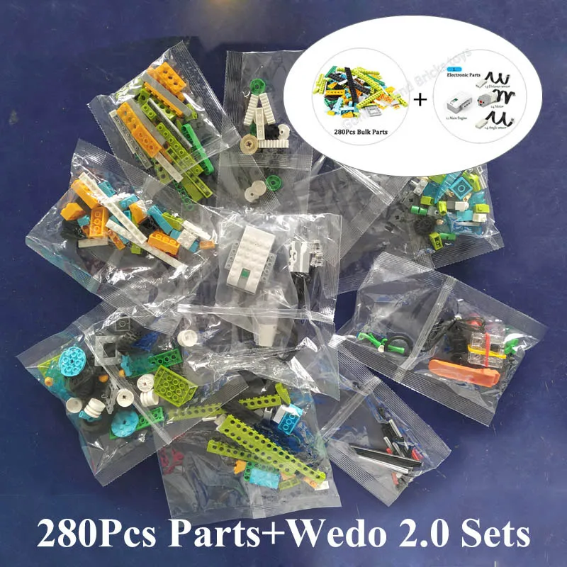 WeDo 3,0 Technic Robotics Строительный набор совместим с Wedo 2,0 обучающие и Dacta Seires строительные блоки игрушки - Цвет: Bricks and Motor Set