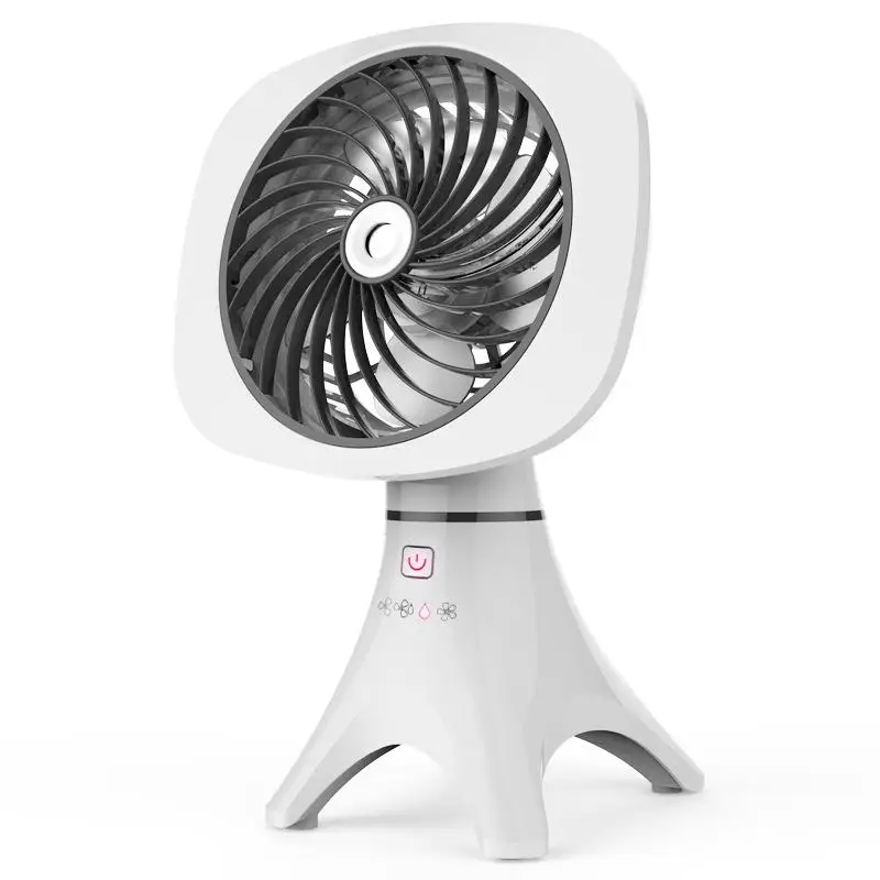 Color : Blue Air Cooling Fan Mini USB Fan Desktop Handheld Personal Fans Fashion Pure Color Fan 3 Speed 7 Blade Table Fan