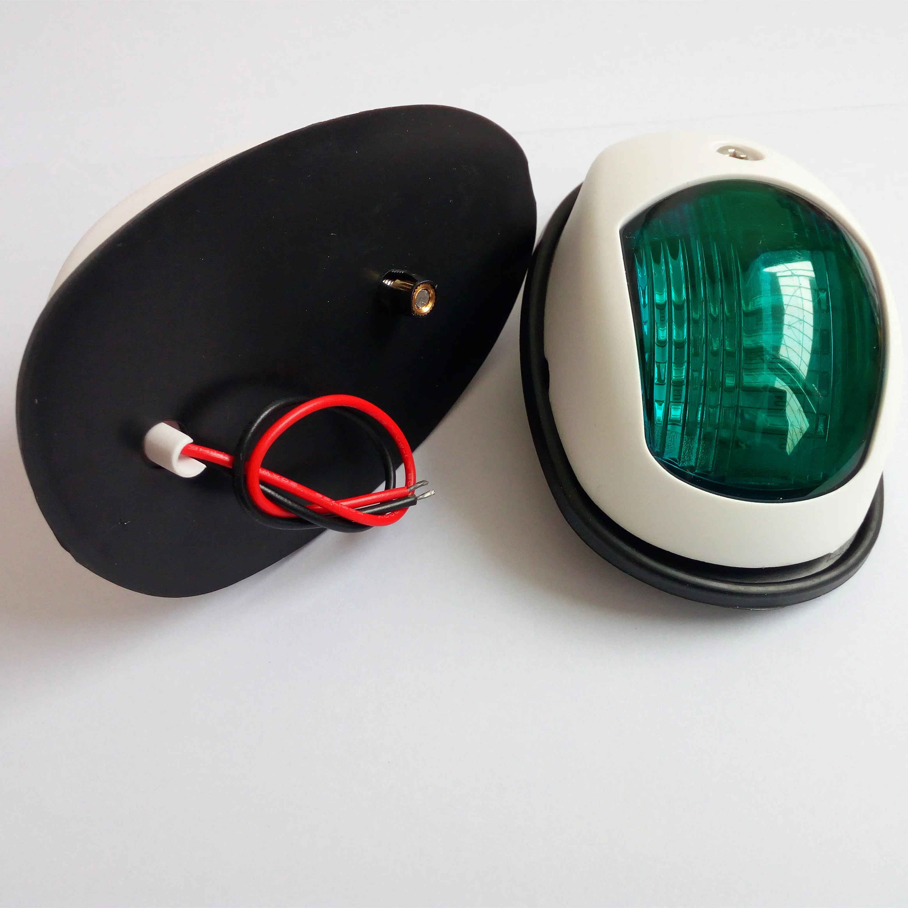 Морской лодка яхты белый пластик 12V светодиодный Starboard/портовый огонь навигационный свет 2 шт