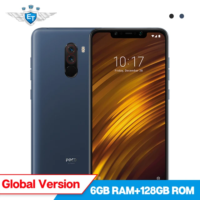 Xiaomi POCO F1 POCOPHONE F1 Global Version 6GB 128GB 6.18'' Full Screen Snapdragon 845 Mobile Phone Dual AI Camera LiquidCool CE