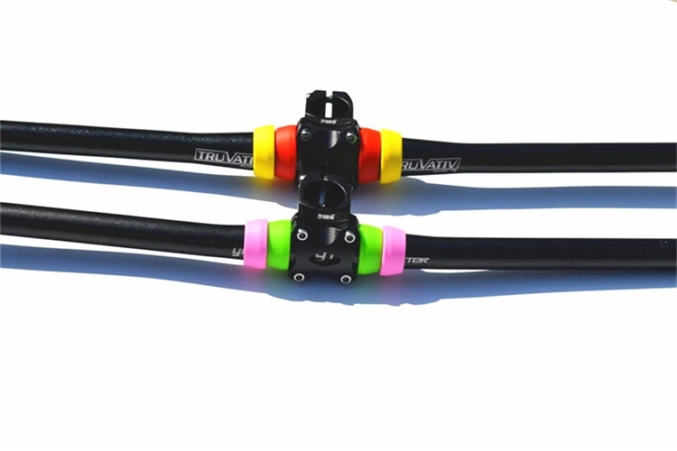

Colored Bicycle Horizontal/Swallow-shaped handlebar spacing ring limit ring 25.4mm 31.8mm handlebar fixing ring silicone ring
