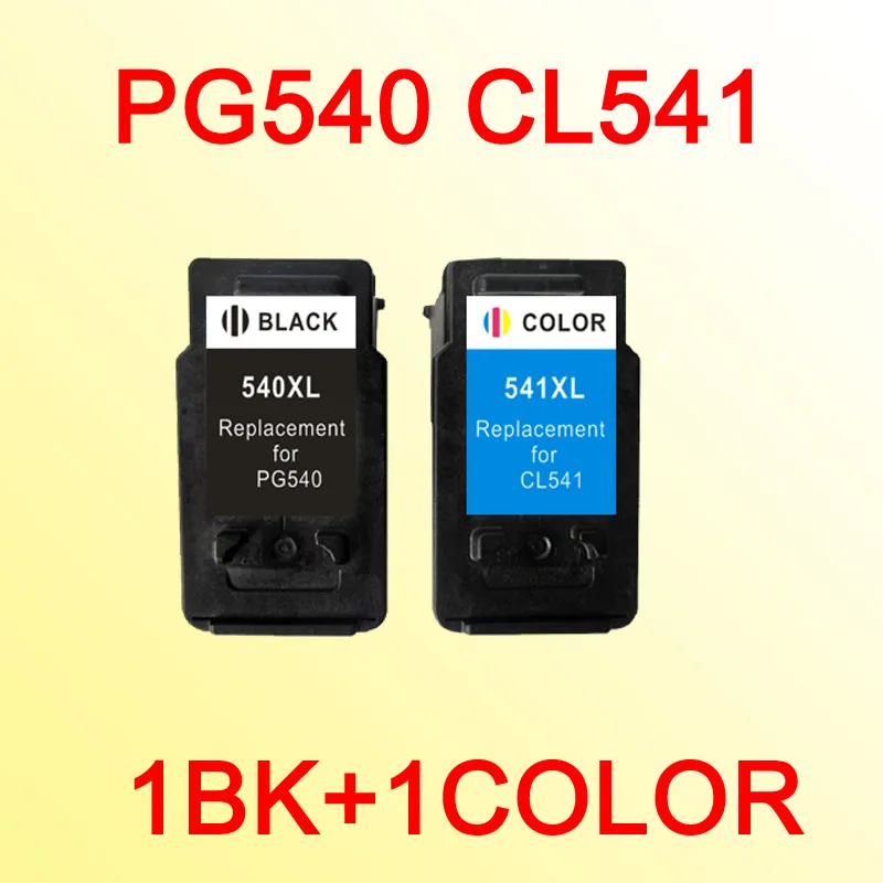 2x отличные картриджи для CANON PG540 CL541 PG 540 CL 541 PG540XL PIXMA MG2180/3180/4180/4280 MX438/518/378|ink