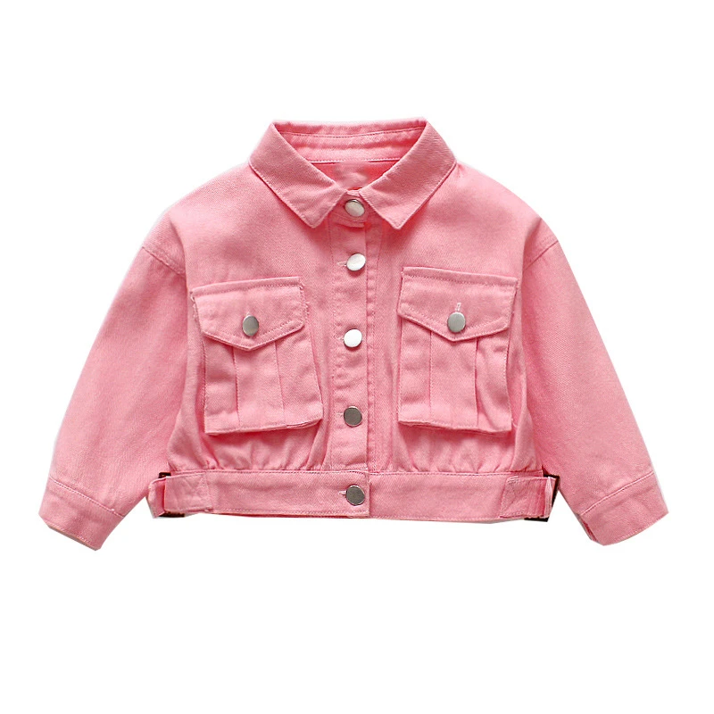 baby pink jean jacket