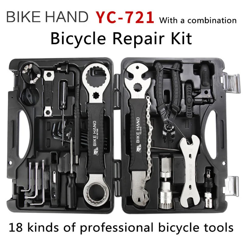 BikeHand Инструменты для ремонта велосипеда 18 в 1 комплект Портативный Сталь