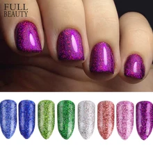 Полная красота 1 коробка для ногтей лазерный блеск блестящие хлопья порошок пигмент дизайн ногтей Декор очаровательный лак Советы Инструменты DIY маникюр CHL01-16