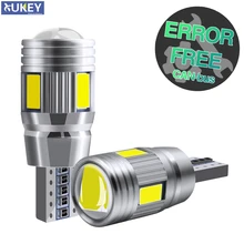 Xukey carro t10 led cunha lâmpadas 501 168 w5w cunha lâmpada canbus cabine lateral reversa estacionamento marcador luzes 6000k xenon branco 12v
