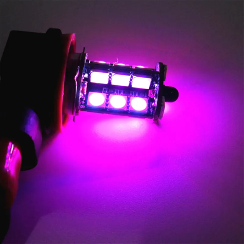 YSY 2 шт. 27SMD Мульти-Цвет RGB 5050 H11 H8 1156 3156 7440 H7 9006 9005 Светодиодный светильник тумана замены Реверсивные огни с пультом дистанционного управления