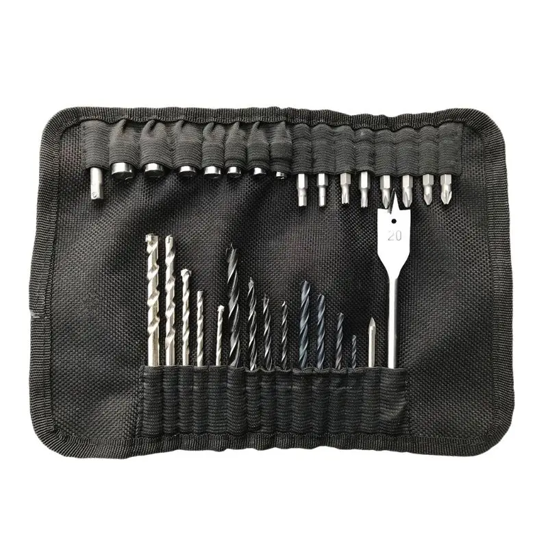 

31pcs/set High Speed Steel Screwdriver Twist Drill Bits Holder Spade Home Repair Tool Accessory For Hole Processing