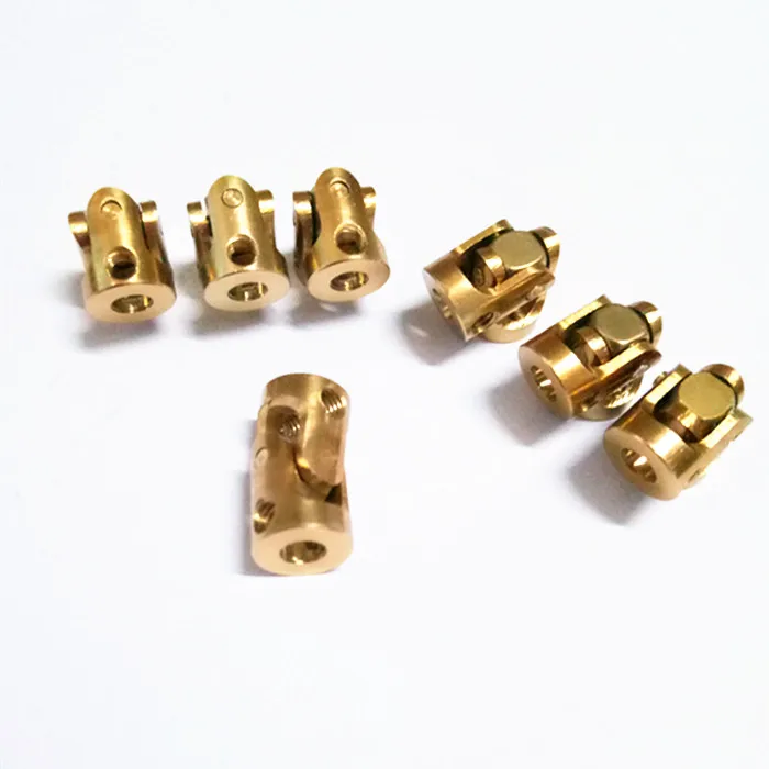 Mini coupling brass universal joint 3mmx3mm diameter 7mm length 13mm