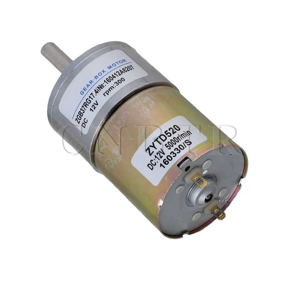

CNBTR High Torque 12V DC 300 RPM Gear-Box Electric Motor Replacement New