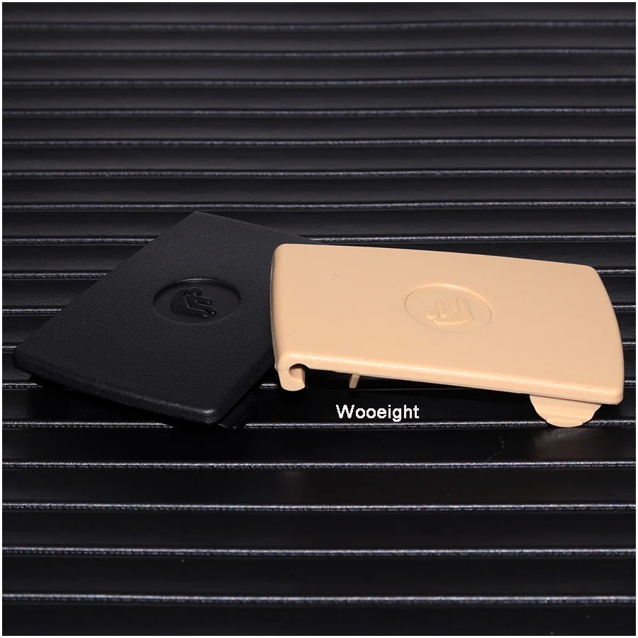Wooeight Black Beige Car Rear Safety Seat Belt Buckle Mount Cover For BMW F30 F31 3-Series F20 F21 F22 F80 M3 F34 (3)