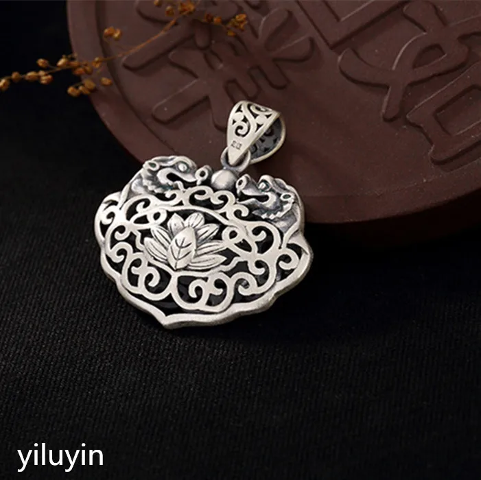 KJJEAXCMY Jewelry S999 чистое серебро Двенадцать китайских знаков зодиака восемь