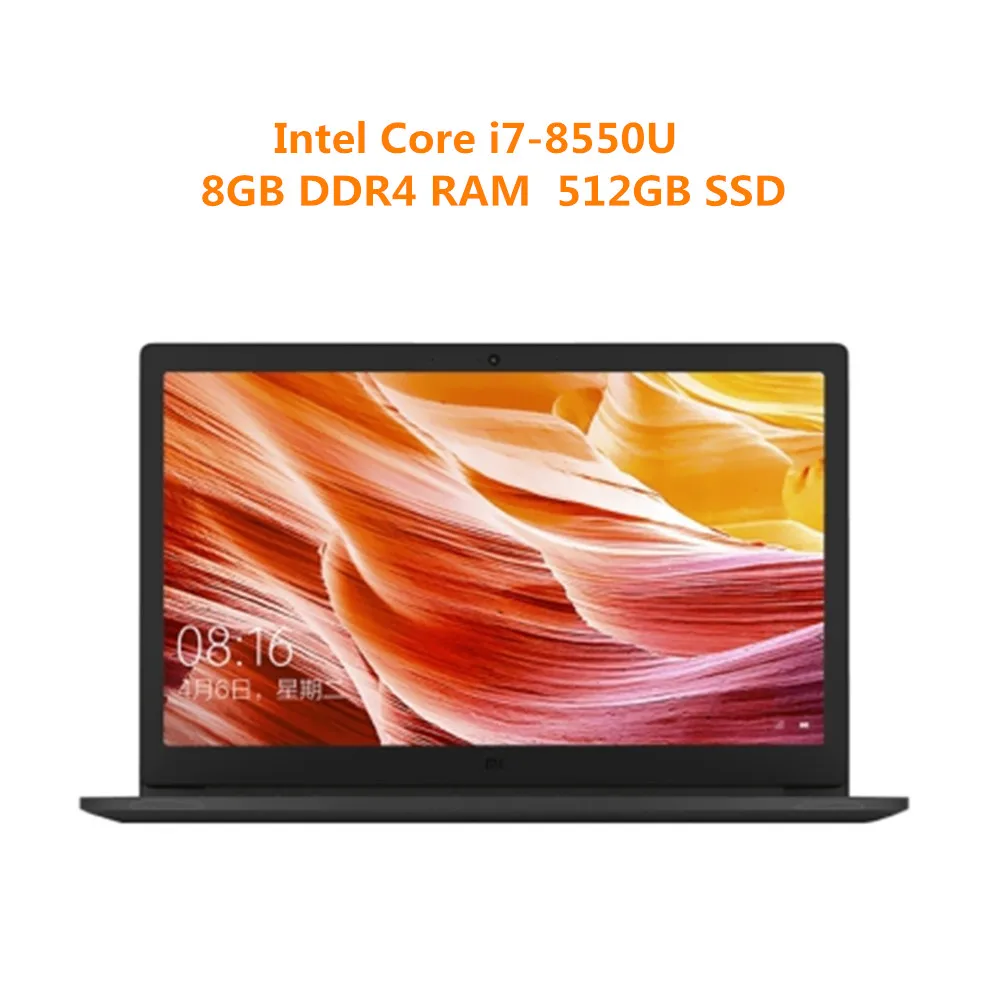 i7 8G 512G MX110 Ноутбук Xiaomi Mi Ruby, 15,6 дюймов, ноутбук с ОС Windows 10, четырехъядерный процессор Intel Core i7-8550u, 8 Гб ОЗУ, 512 Гб SSD, ноутбук - Цвет: i7 8G 512G MX110
