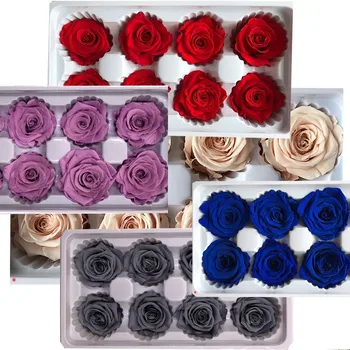 

Genuine Preserved Flowers Flower Immortal Rose 4Cm Diameter Of Eternal Life Flower Valentine's Day Wedding Flowers Wholesale
