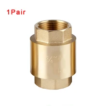 1 пара 1/" дюймов DN15 DN20 женщина обратный Клапан латунь в линии весна вертикальной обратный Клапан для воды масло air