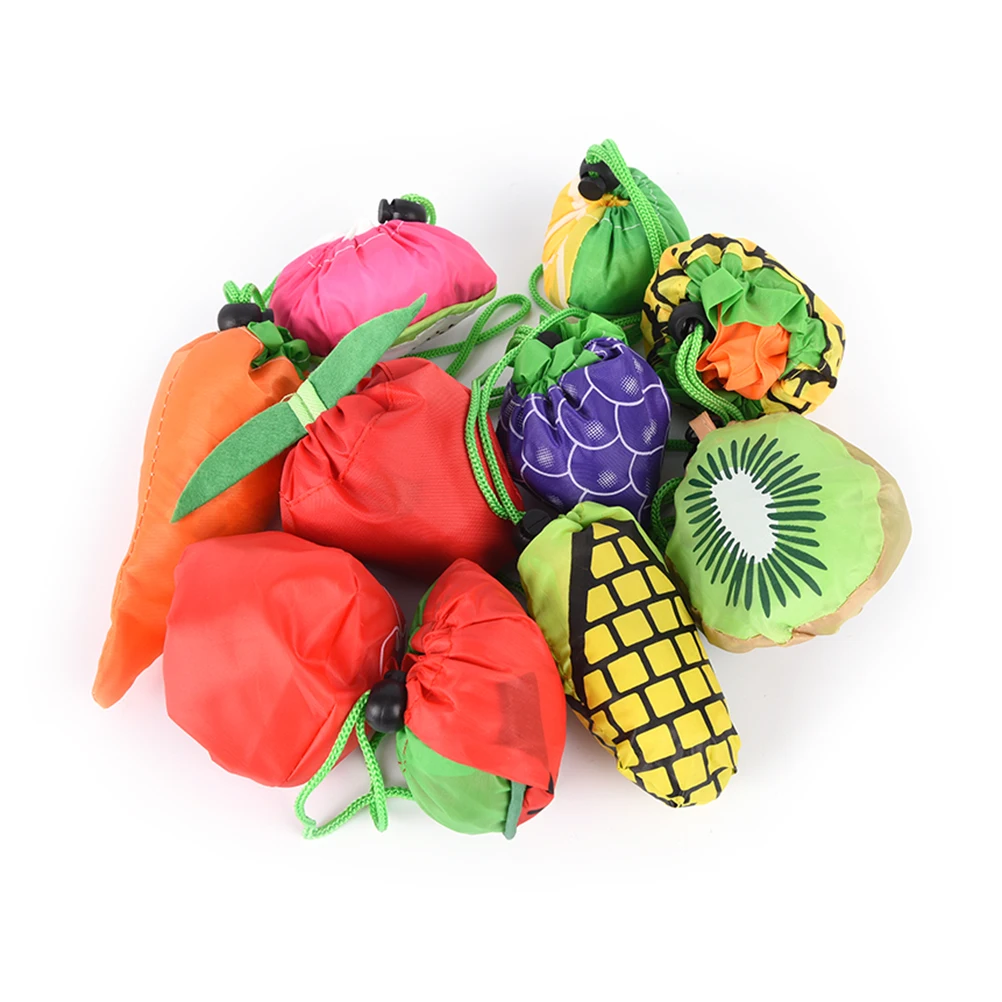 

1PCS 60 x 38cm Home New Simple Fruit Folding Convenience Shopping Bag Handbag Folding Reusable Bags Travel Storage Bag