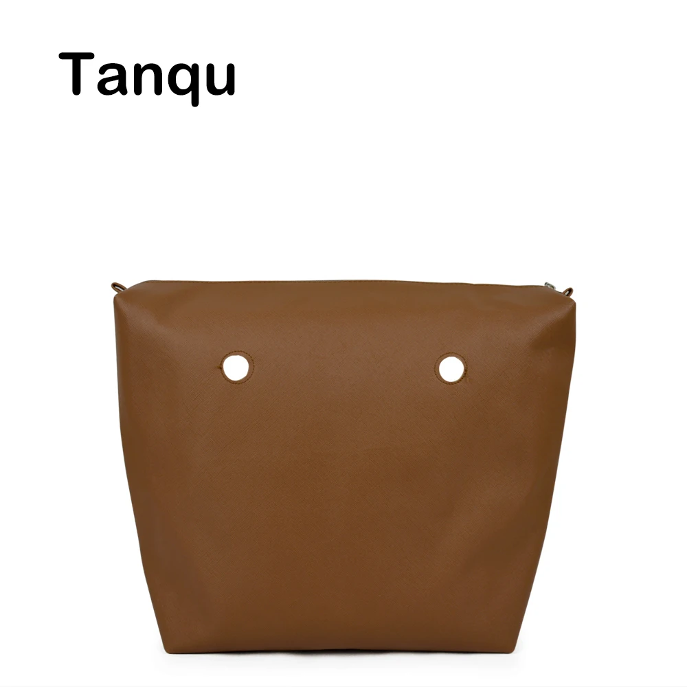 

TANQU Mini PU Leather Waterproof Inner Lining Insert with Inner Zip Pocket for Obag Mini Lining Insert for O BAG