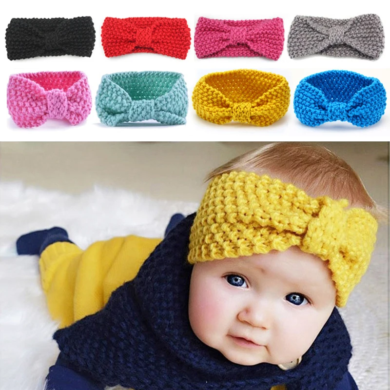Buy Newborn Knit Crochet Top Knot Elastic Turban