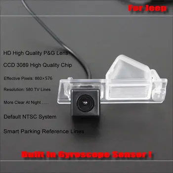 

HD CCD SONY Rear Camera For Jeep Cherokee (KL) 2014 Intelligent Parking Tracks Reverse Backup / NTSC RCA AUX 580 TV Lines