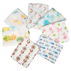 1 шт. Муслин 100% хлопок детские пеленки мягкий новорожденных одеяла для ванной марли младенческой обёрточная бумага sleepsack коляска крышка