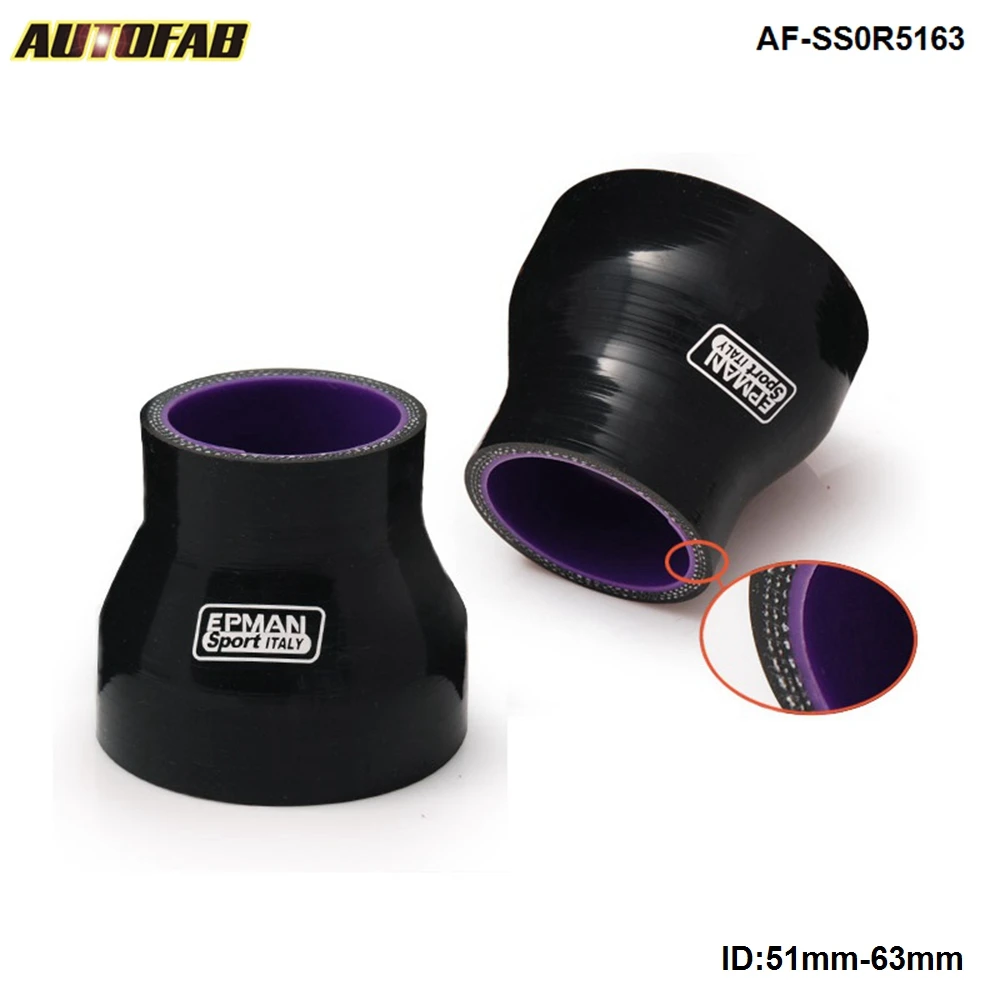 

2"-2.48" SILICONE HOSE STRAIGHT REDUCER JOINER COUPLING Back 51mm-63mm For Honda Civic D16 SOHC EG 92-00 AF-SS0R5163