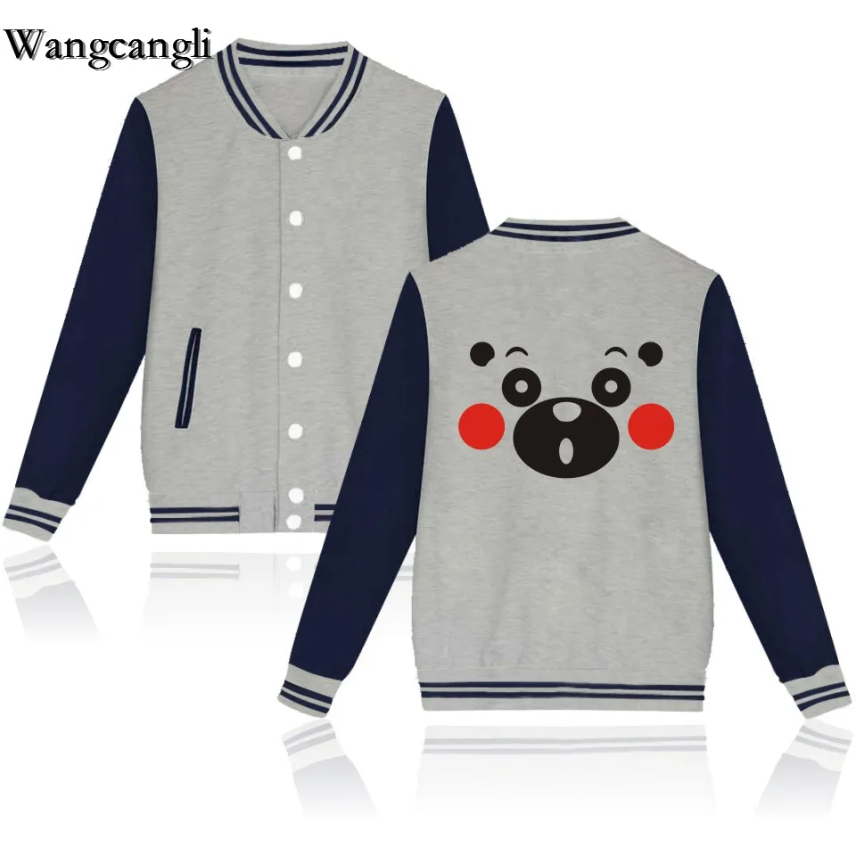 Luckyfridayf harajuku kawaii Мультфильм Kumamon японская Мужская/Женская бейсбольная одежда