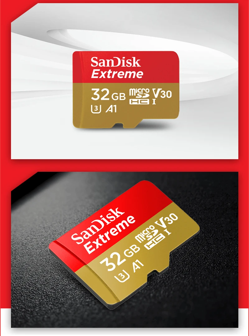 SanDisk карта памяти MicroSD 64 ГБ 32 ГБ 128 ГБ 512 Гб карта памяти MicroSDHC/SDXC U3 C10 100 МБ/с./с 4 k TF флэш-карты Cartao de Memoria tarjeta флешка