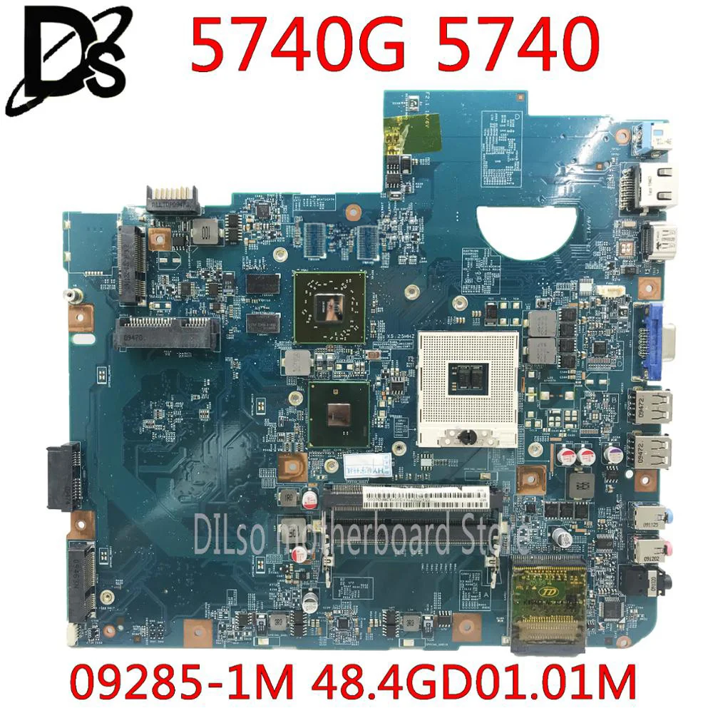  KEFU 5740G motherbaord for Acer aspire 5740 5740G motherboard 48.4GD01.01M 09285-1M HM55 DDR3 100% 