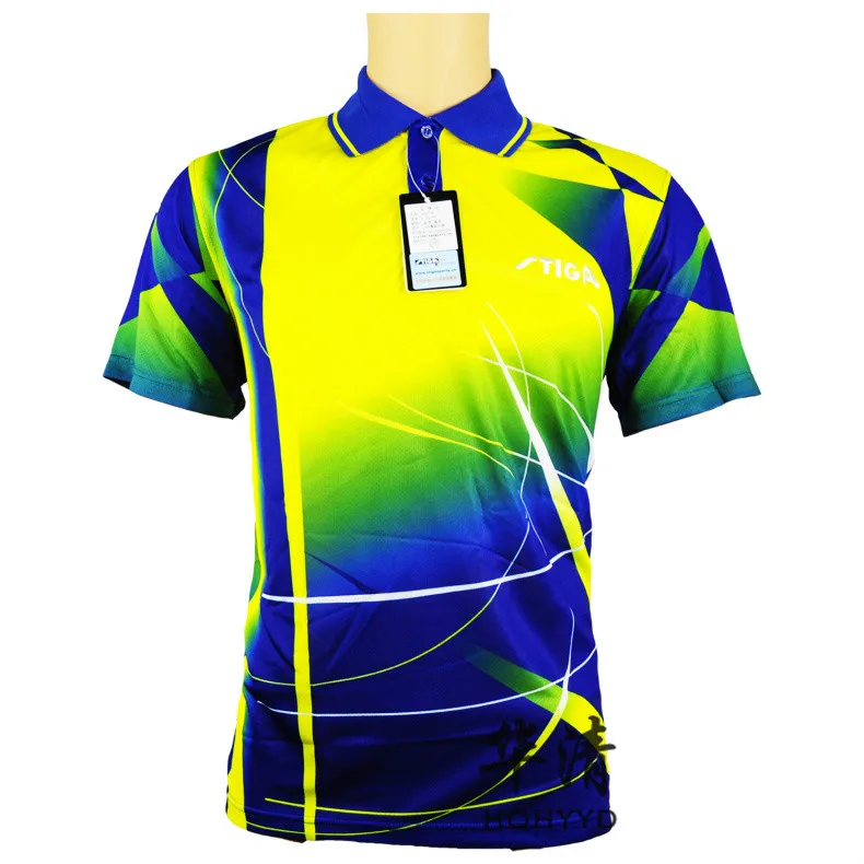 Stiga настольный теннис одежда для мужчин и женщин одежда футболка с короткими рукавами пинг понг Джерси спортивные майки