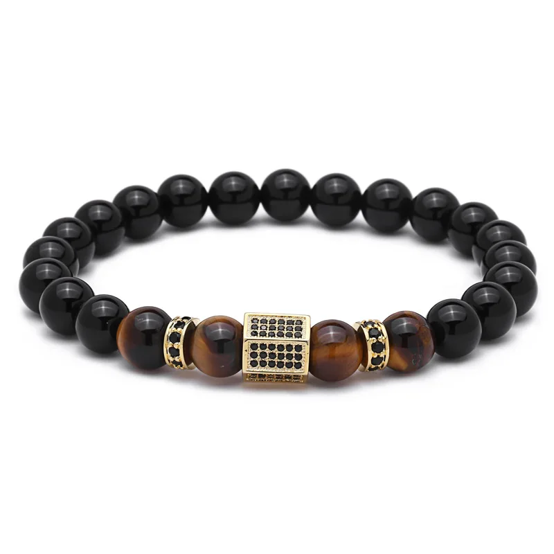 Prix pour Mcilroy De Luxe Or Cubique Zircone Géométrique Hexagone Laiton Perles Bracelets Hommes Oeil de Tigre Pierre Bracelet Pulseira Masculina Prix pour Mcilroy De Luxe Or Cubique Zircone Géométrique Hexagone Laiton Perles Bracelets Hommes Oeil de Tigre Pierre Bracelet Pulseira Masculina