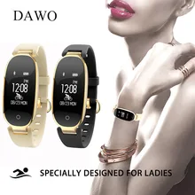 DAWO Smart Bracelet Heart Rate Sleep Tracker Fitness Tracker Smart Fitness Bracelet Smart Wristband Women For Android IOS PK S2
