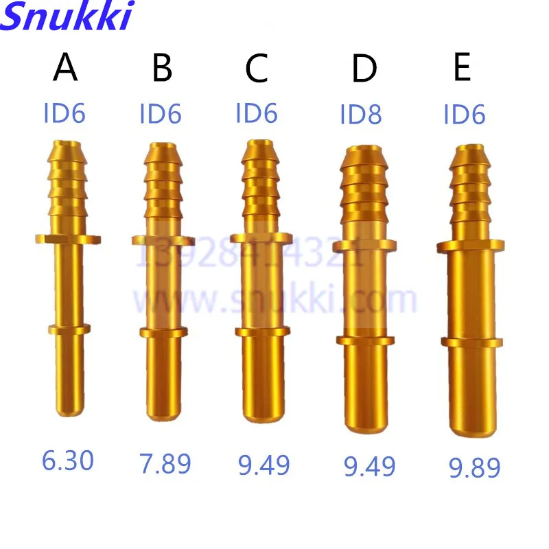 Авто Топливопровод Быстрый разъем с 6,30 7,89 9,49 9,89 ID6 ID8 Универсальный общий comon длинный металлический разъем 5 шт. в партии