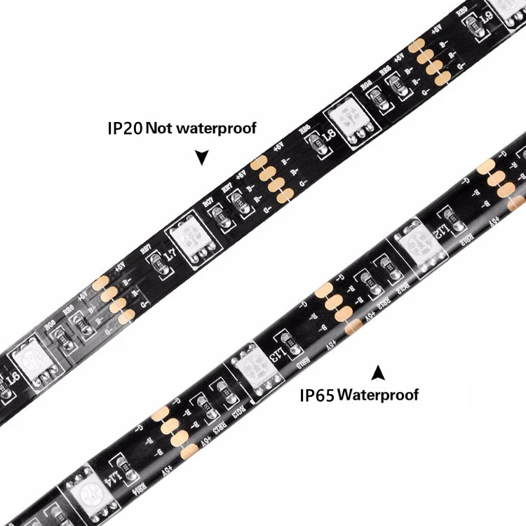 USB Powered 5050 RGB светодиодные ленты В 5 в ТВ компьютер задний план освещение 1 м/2 м/0,5 гибкие клейкие RF ИК контроллер RGB, водонепрони