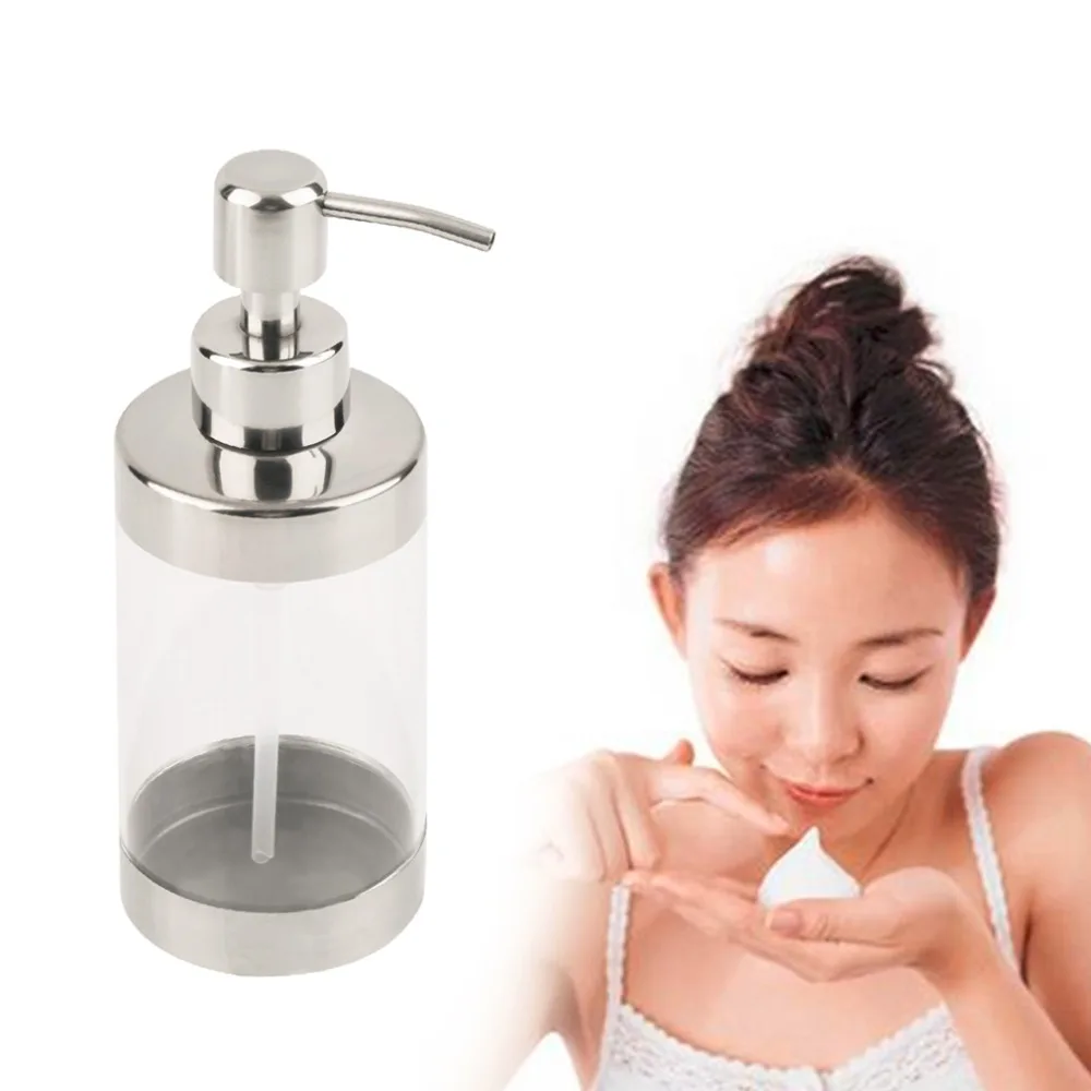 

2018 Fashion Press Soap Dispenser Liquid Hand Washing Shampoo Pump Transparent