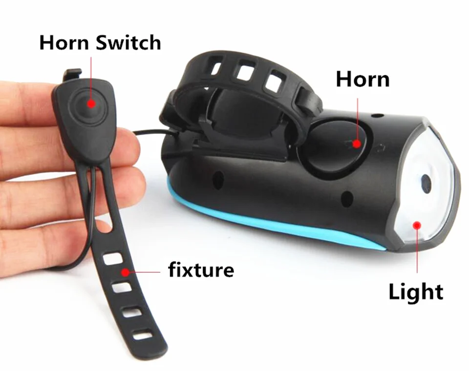 Clearance bicycle light+ bell Cycling Bike Bicycle flashlight front lights led Handlebar Ring Horns horn Electronic Alarm Bell Sound F1024 2