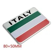 1pcs Car Styling italy Flag Car stickers For ford focus 2 3 Chevrolet cruze Hyundai Solaris Fiat 500 500C 500L