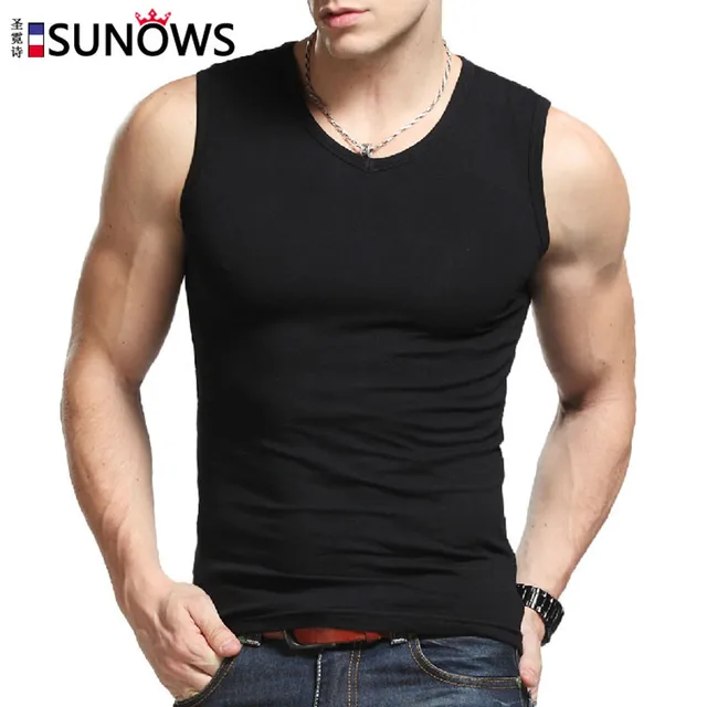 Buy Mens Brand broad shoulders Summer Vest Cotton O