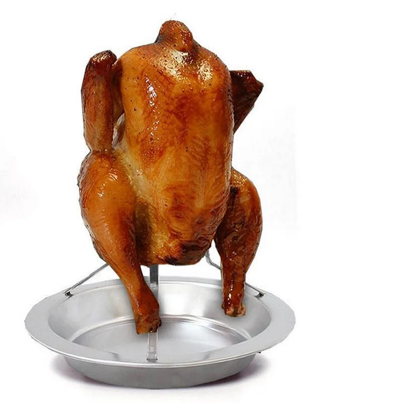 1 Pcs SUS 304 Stainless Steel Removable Roaster Tray Pans BBQ Chickens