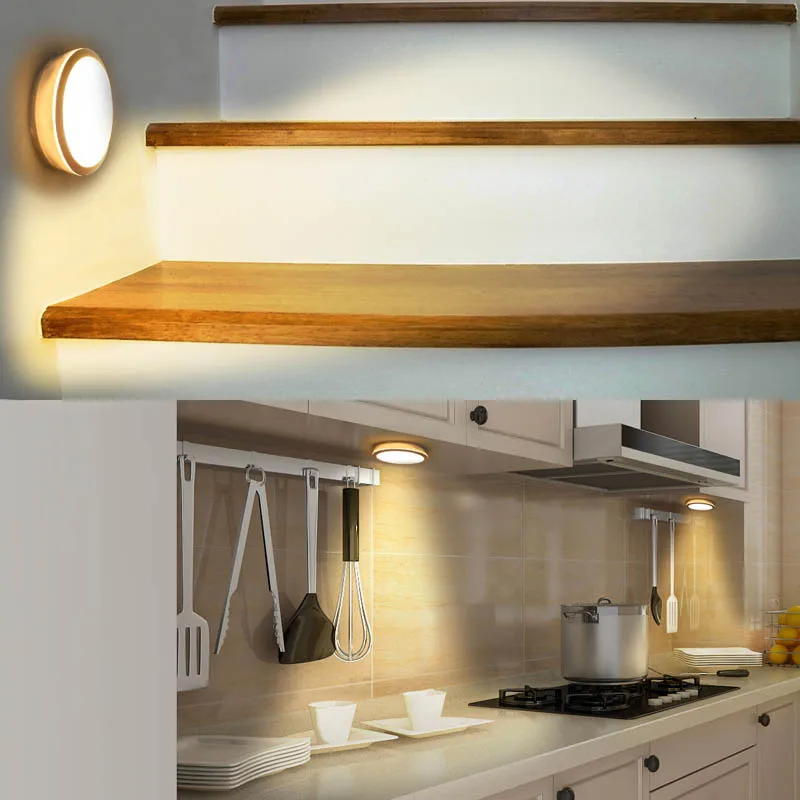 

Motion Sensor Light USB Rechargeable LED Magnetic Light for Hallway Closet Stairs Bedroom HVR88