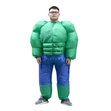 Надувной костюм Халка для женщин, мужчин, взрослых, зеленый гигантский костюм супергероя на Хэллоуин, вечерние, карнавальные, Маскарадные костюмы