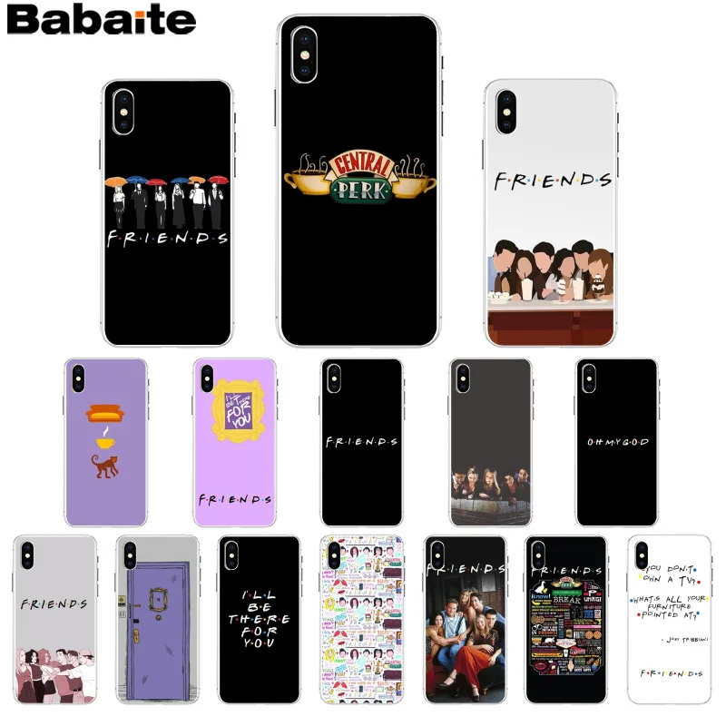 

Babaite Friends Season TV Soft Silicone TPU Phone Cover for iPhone 8 7 6 6S Plus 5 5S SE XR X XS MAX Coque Shell