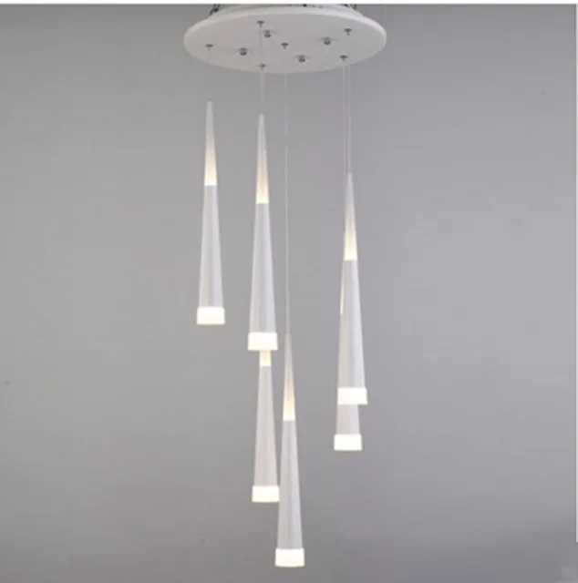 Art Studio Hanging Light Post Modern Led Long Cone Pendant Lights Art Studio Hanging Light Post Modern Led Long Cone Pendant Lights Restaurant Cafe Lamp Simple Staircase