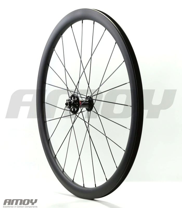 700C диск Toray T700 полный карбоновый диск для дорожного велосипеда Clincher wheelset с Thru осью 6 Болт бескамерные Углеродные велосипедные hookless колеса