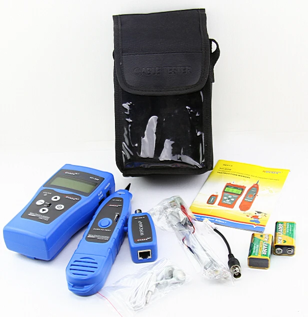 

Free Shipping! NOYAFA NF-308B Cable Length Tester Tracker Phone LAN BNC Network Finder USB RJ11RJ45 Wire Tracer