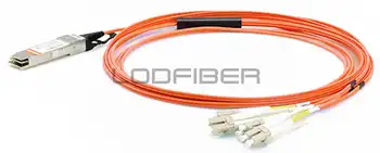 

LODFIBER 25m (82ft) F10-QSFP-8LC-AOC25M E-x-t-r-e-m-e Networks Compatible 40G QSFP+ to 4 Duplex LC Breakout Active Optical Cable