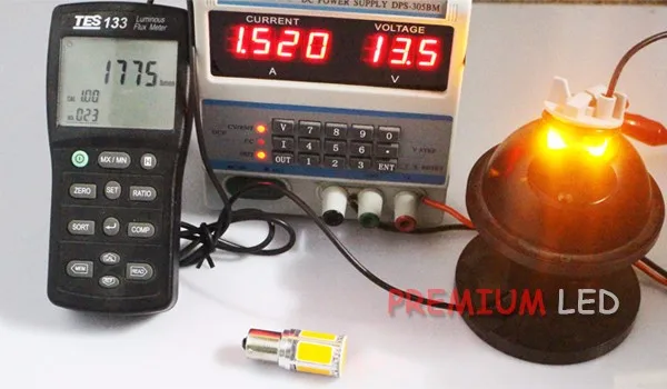 4 шт. резистор не требуется желтый COB светодиодный 1156 7506 7528 BA15s P21W светодиодный лампы для спереди указатели поворота(без Hyper флэш