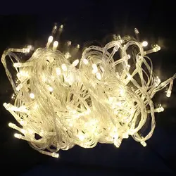 Украшение праздника светодиодный ленты 220 В 110 В 30 м 300 светодиодный s струнные светильники для внутреннего наружной Свадьба Рождество фея