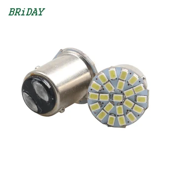 

2x 1157 P21/5W BAY15D 22SMD LED Car Stop Light Tail Side Indicator bulb auto Parking Lamp Daytime Running Light White Yellow 12V