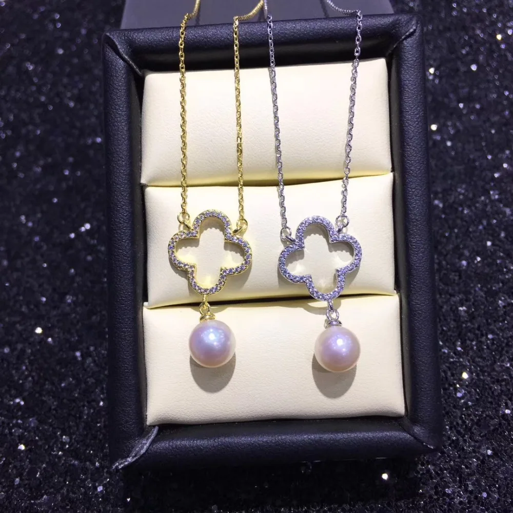 cheap Chain Pendant Necklace Jewelry Pearl Necklace Mountings Making Pendant Findings Jewelry Parts Fittings Charm Accessories