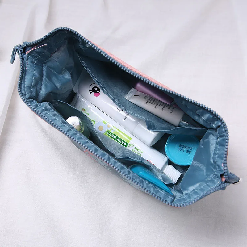 Vogvigo Flamingo Feather Cosmetic Coin Bag Girl Beauty Brush Pouch Toiletry Kit Cat Purse Makeup Pouch Travel Organizer Bag